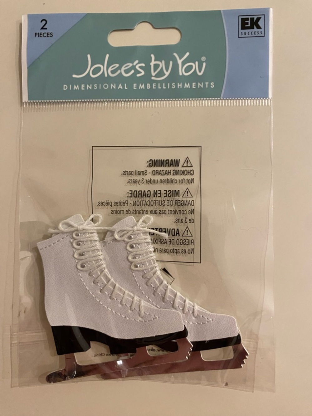 NWT Jolee's Boutique / Jolee's by You Figure Skates Scrapbooking Stickers